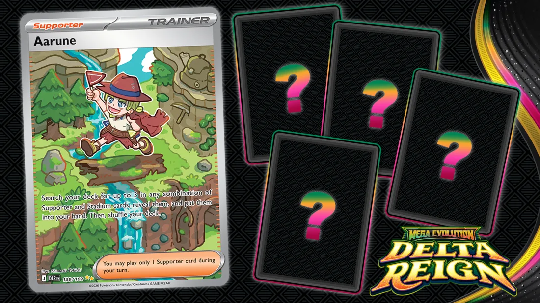 Offizielles Pokémon Motiv zur Mega Evolution Delta Reign Kartenvorschau