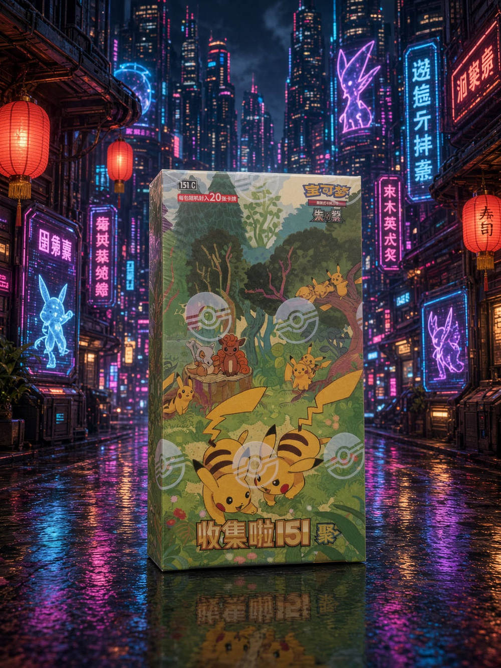 Pokémon Collect 151 Gathering Jumbo Booster Box (151C) – vereinfachtes Chinesisch, versiegelte Jumbo Box