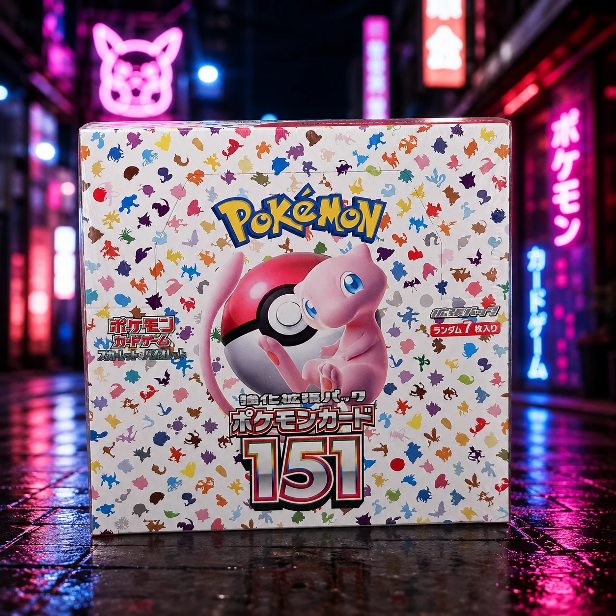 Pokémon Card 151 japanische Booster Box mit Mew-Artwork – original versiegelt